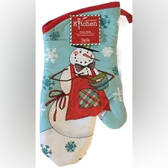 Snowman Baking Kitchen Towel Gift Set for Bakers Hostess 4 Piece - Picture 3 of 4